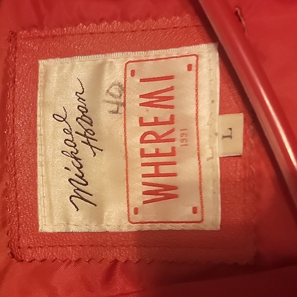 Leather baseball jacket - Picture 4 of 5